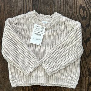 Zara Baby Cream Chunky Sweater size 18-24 months